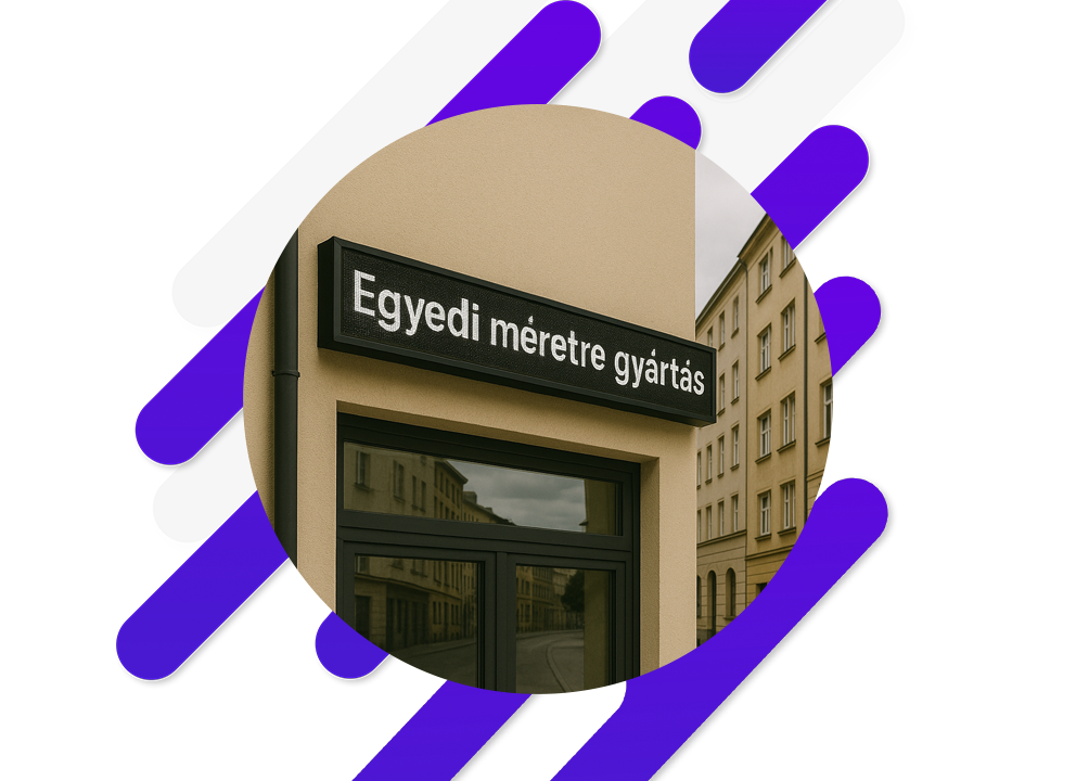 Fényújság méretre készítés