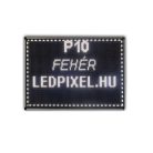 Fehér színű kültéri LED fényújság, 160x32 cm - P10