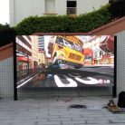 Kültéri LED videófal (P5) - 128x240 cm