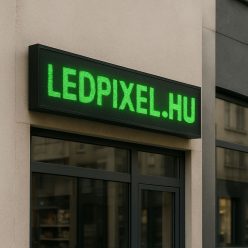 Zöld beltéri LED fényújság - P10, 128x32 cm